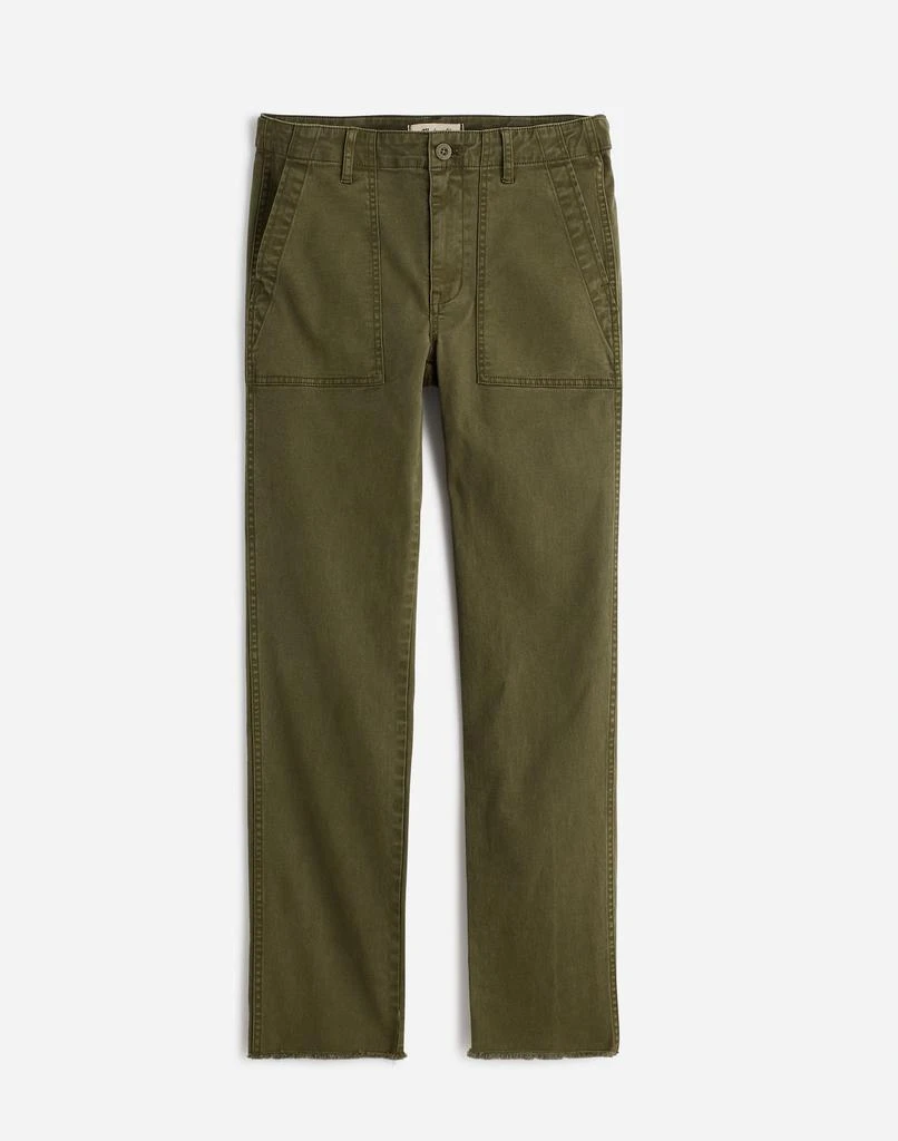 Madewell The Curvy Slim Straight Trouser Pant in Garment Dye 6