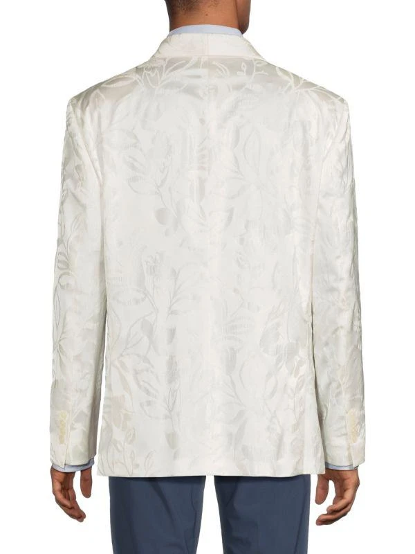 Tallia Floral Jacquard Satin Slim-Fit Blazer 2