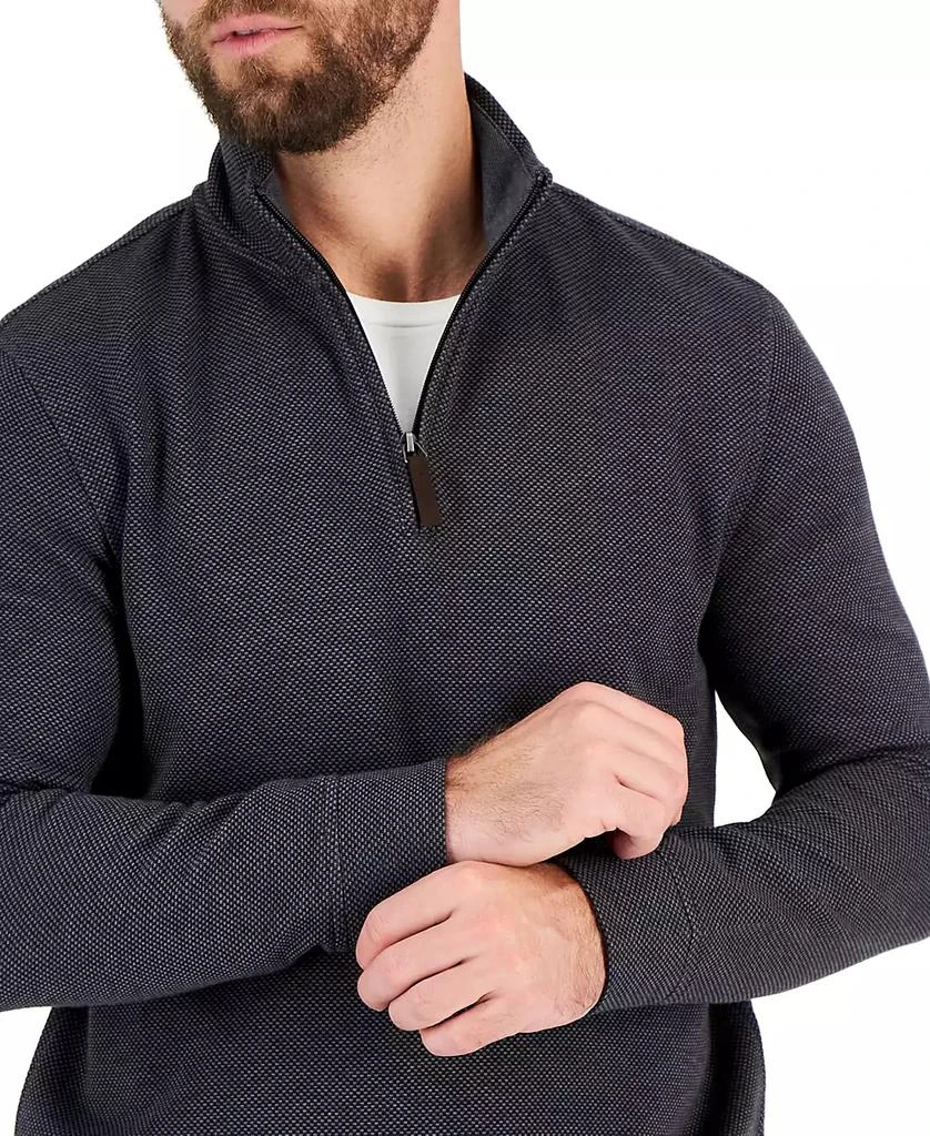 Club Room Men's Birdseye Quarter-Zip Pullover, Created for Macy's 6