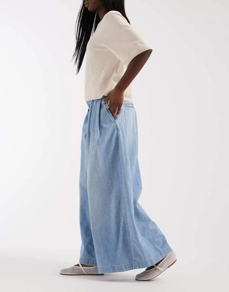 Free People Free People scout wide leg trousers in california blue 5
