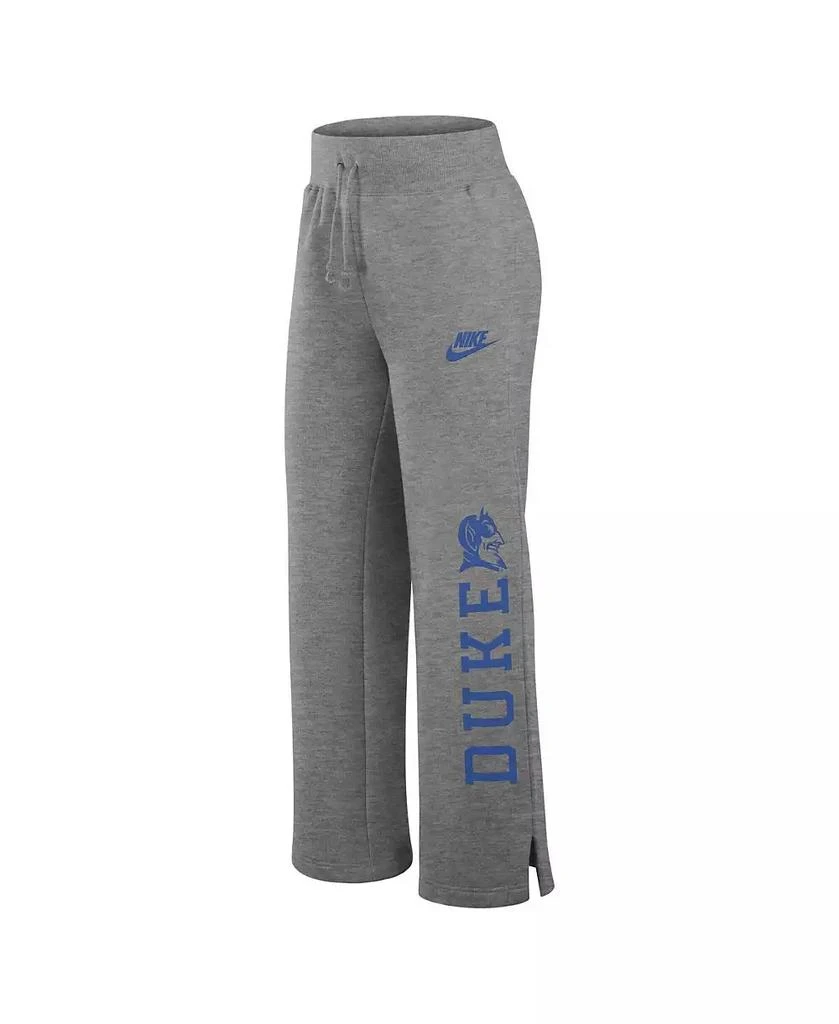 NIKE Women's Heather Gray Duke Blue Devils Legacy One Line Phoenix Fleece Sweatpants 2