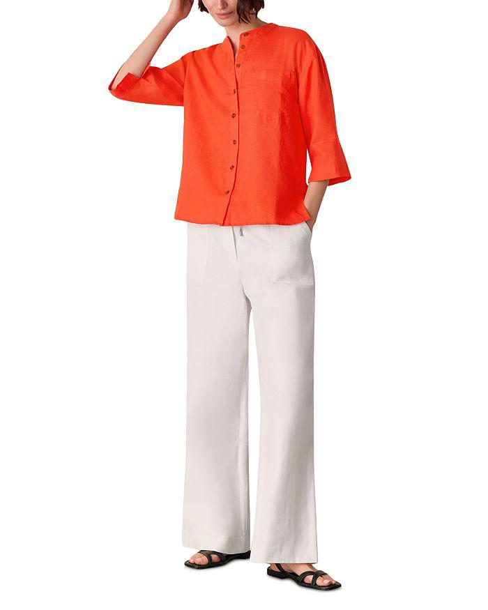 Whistles Grandad Linen Shirt