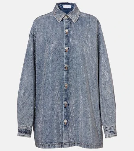 Stella McCartney Hotfix embellished denim shirt 1