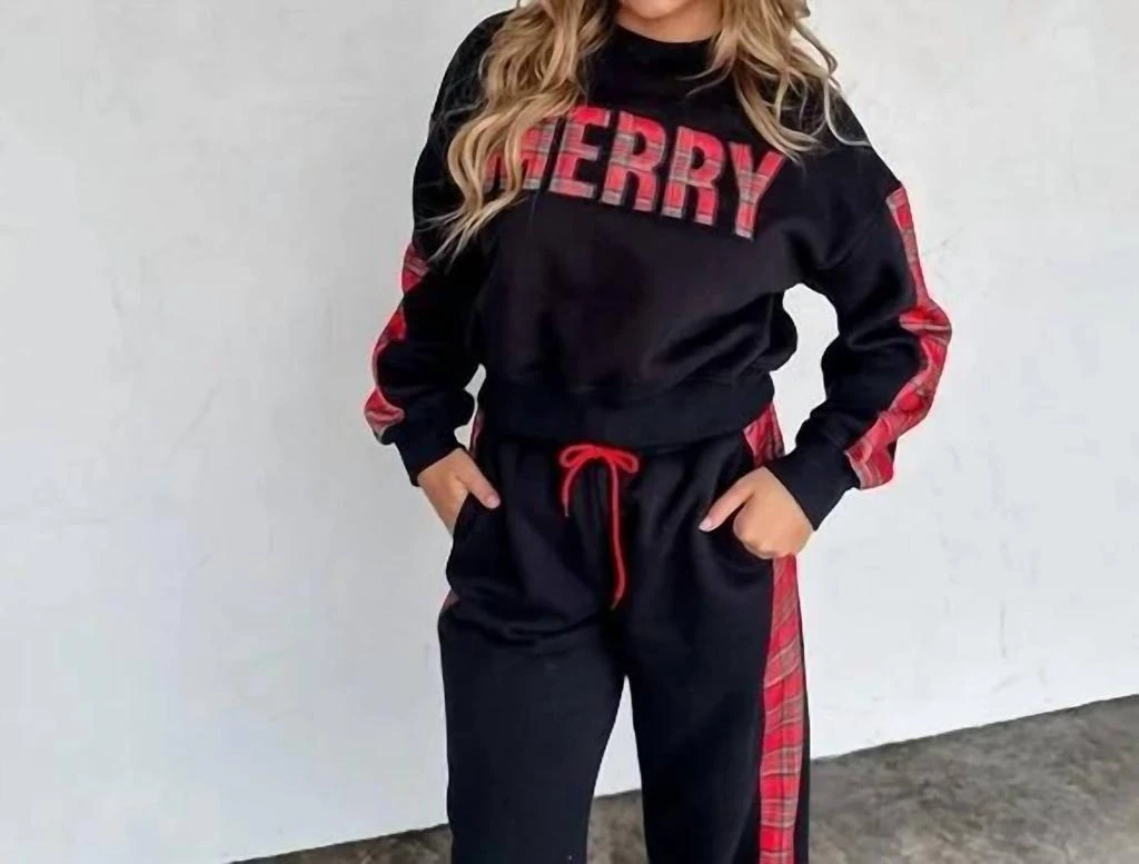 BLAKELEY Blakeley - Merry Plaid Pant Set 5