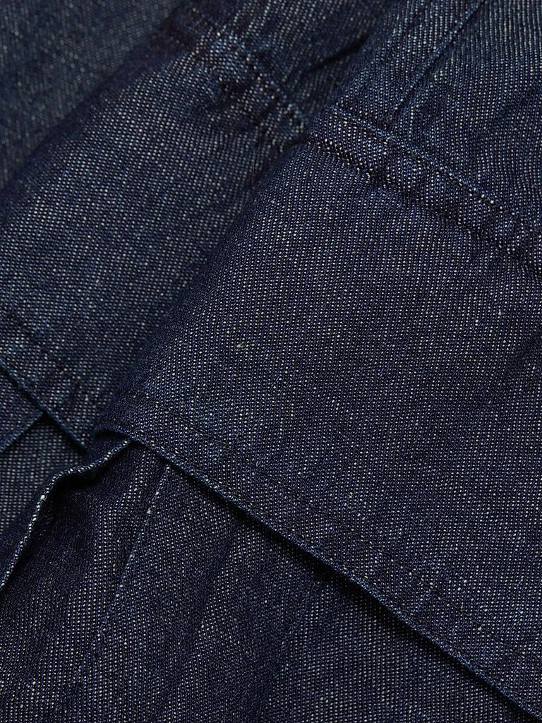 Susana Monaco Denim Linen-Blend Cargo Pants 7