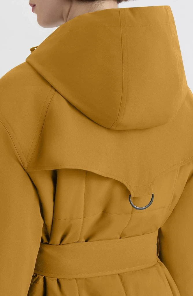 Hunter Violet Hooded Long Trench Coat 4