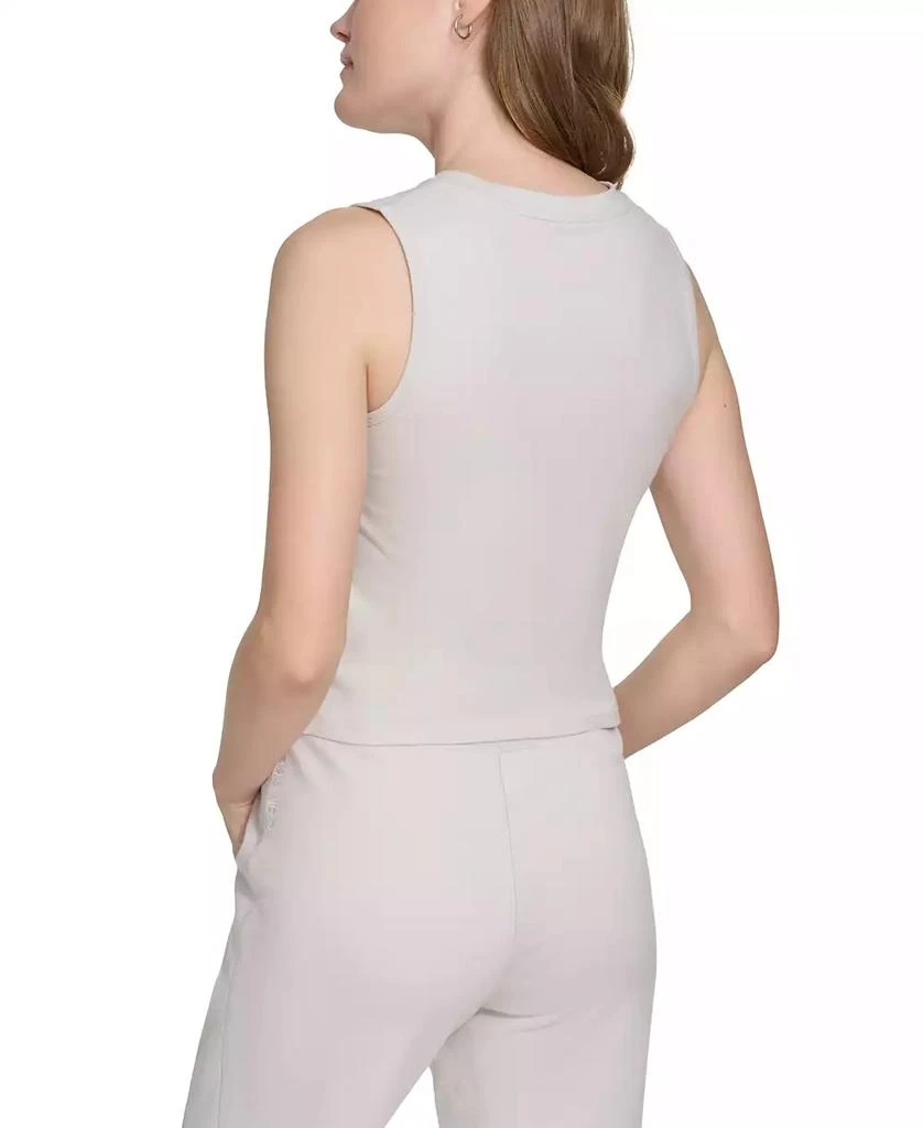 Calvin Klein Women's Ruched Crewneck Logo Tank Top 5