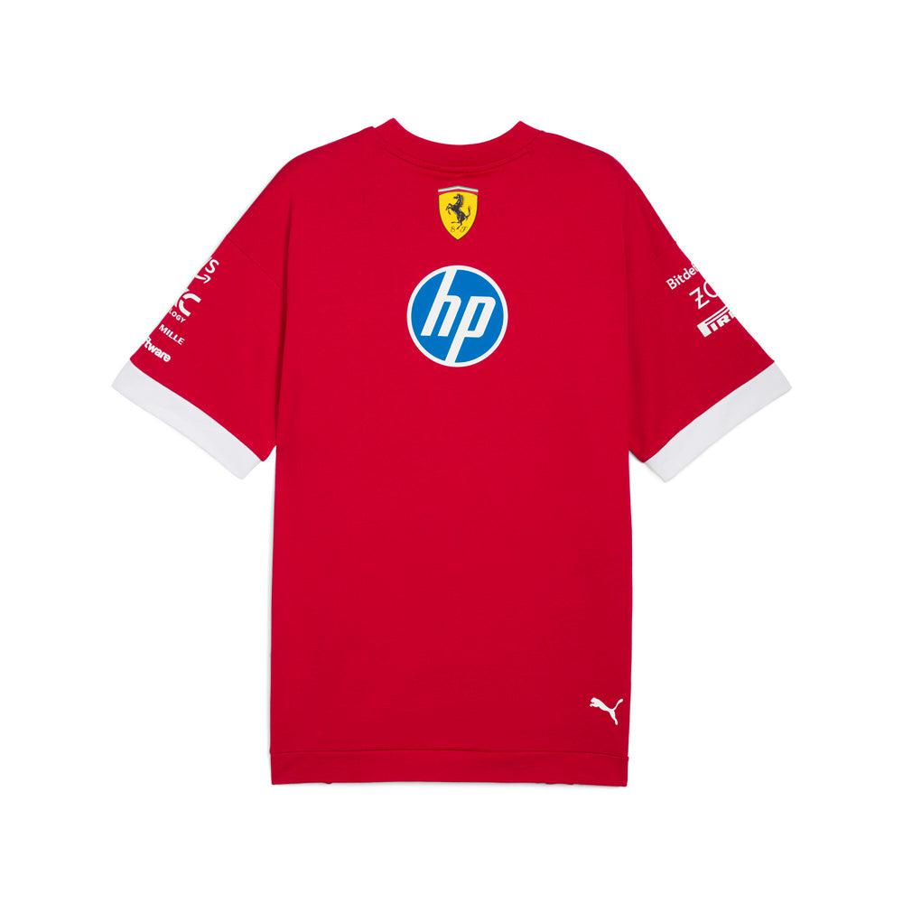 Puma Scuderia Ferrari Drivers Logo Crew Neck Short Sleeve T-Shirt