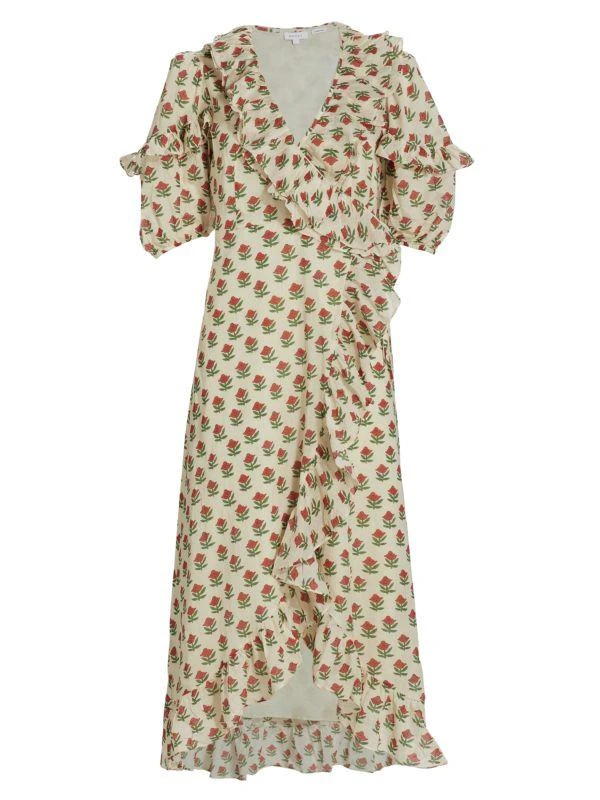 Rhode Lydia Ruffle Maxi Dress 6