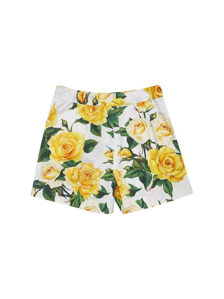 Dolce & Gabbana Flower Printed Cotton Shorts 2