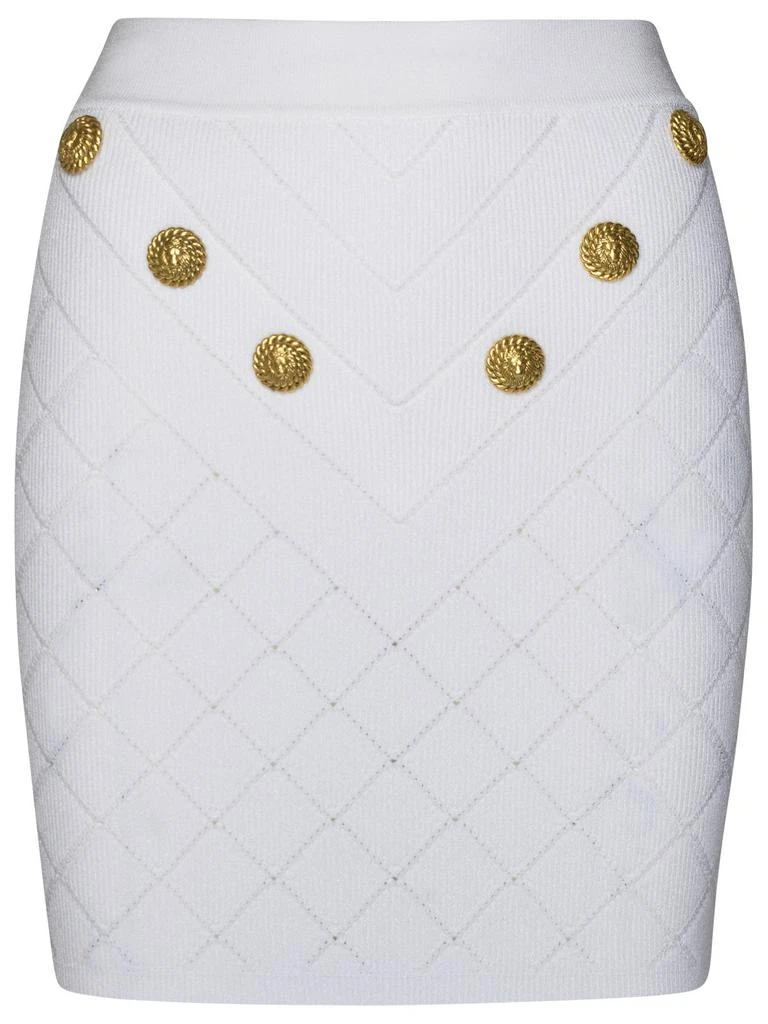 Balmain Balmain 6-Button Knit Skirt from Cettire