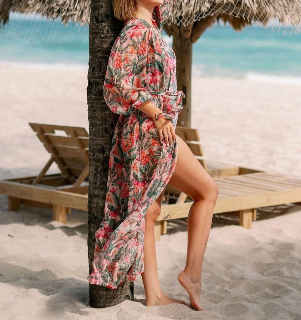 Lia Sahara Lia Sahara - Long Sleeve Robe Cover Up