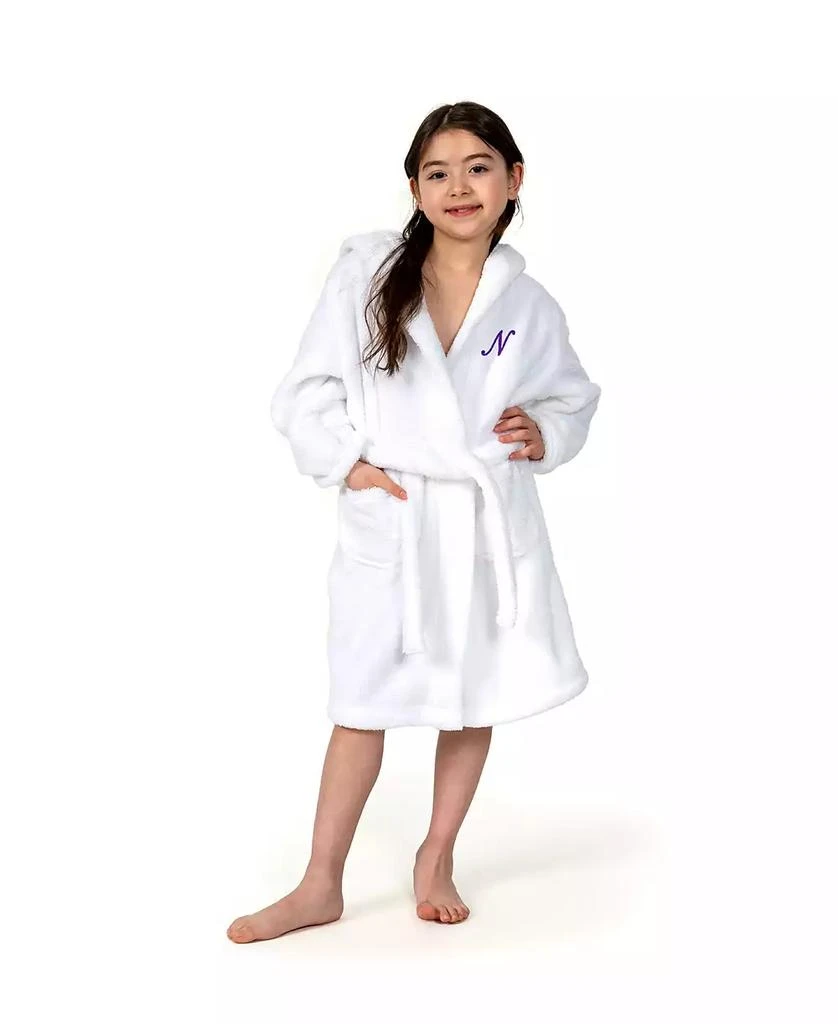 Linum Home Textiles Personalized Kids Super Plush Hooded Bathrobe 3