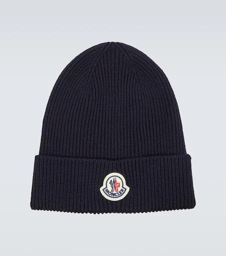 Moncler Logo wool beanie 1