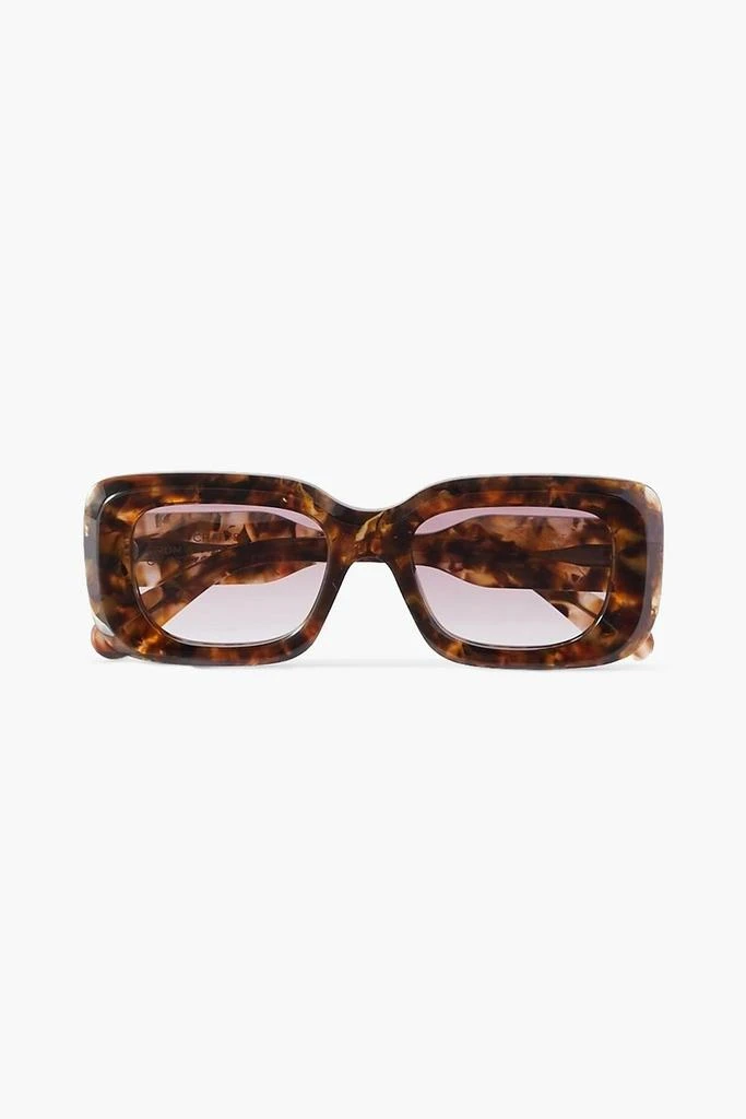 Chloé Gayia square-frame tortoiseshell acetate sunglasses 1