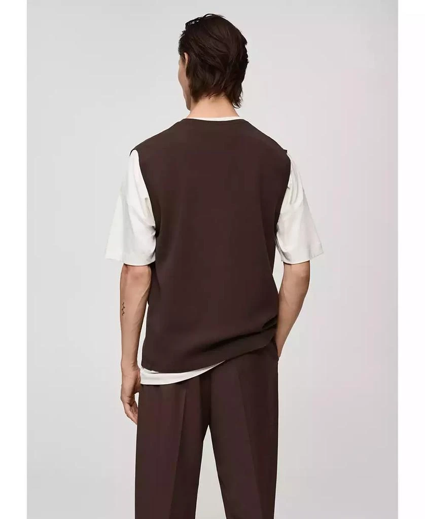 Mango Men's Regular Fine-Knit Vest 7