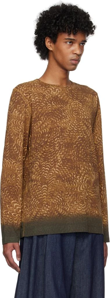 Dries Van Noten Brown Printed Cotton T-shirt 2