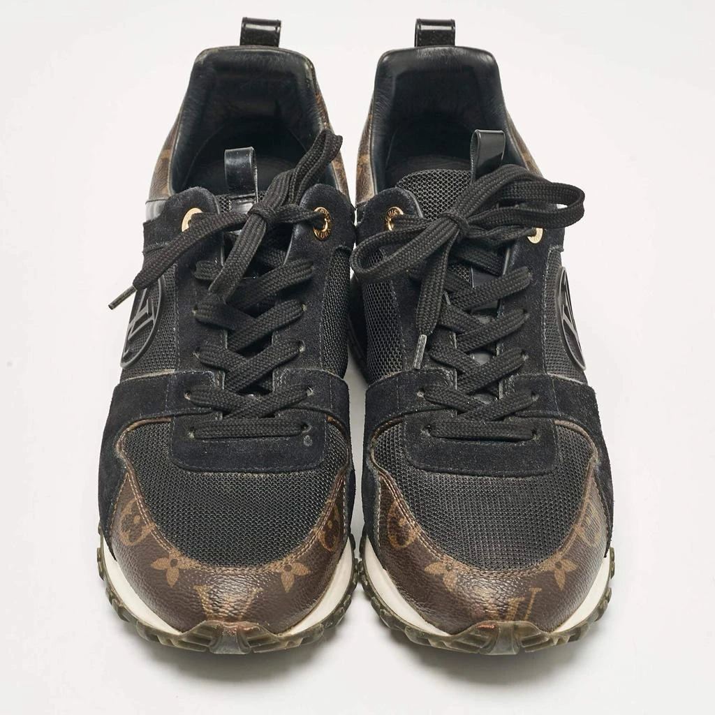 Louis Vuitton Louis Vuitton Brown/Black Monogram Canvas and Mesh Run Away Sneakers Size 38.5 3