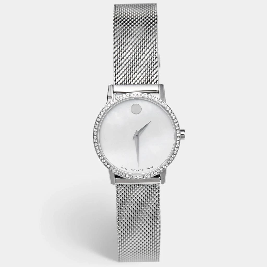 Movado Movado Mother of Pearl Diamond Stainless Steel Museum 07.3.14.1463.S Women's Wristwatch 28 mm 1