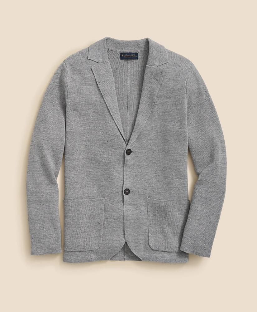 Brooks Brothers Sweater Blazer In Linen-Cotton Blend