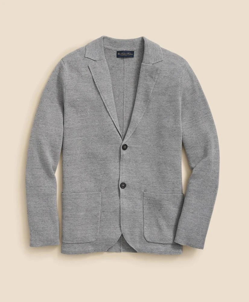 Brooks Brothers Sweater Blazer In Linen-Cotton Blend 1