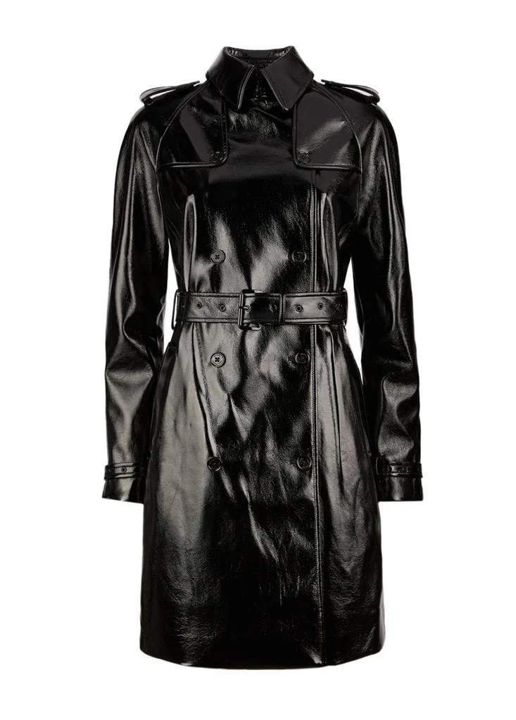 Michael Kors Faux patent leather trench coat 1