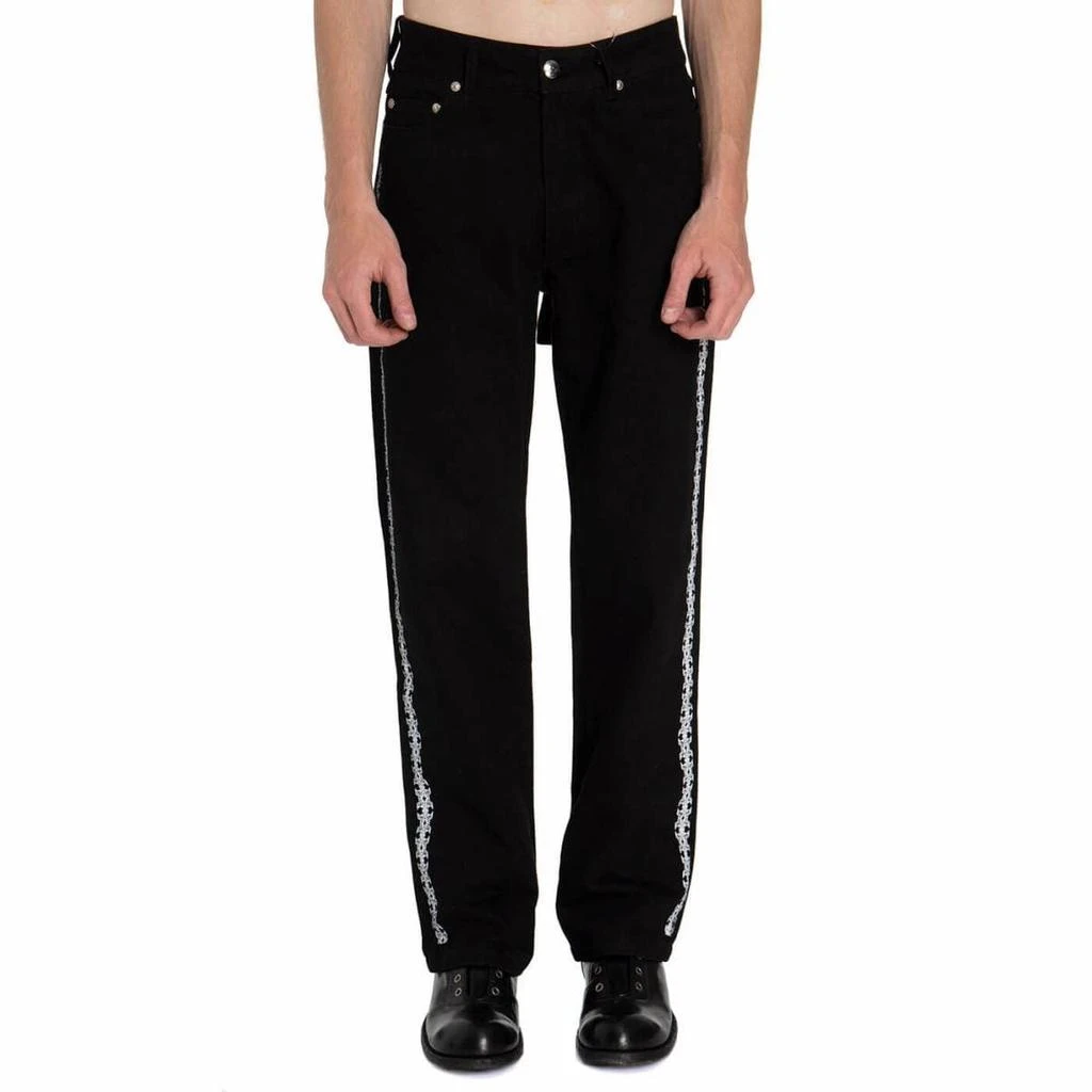 Youths In Balaclava Floral jeans 1