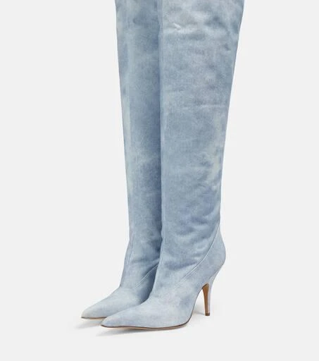 GIA BORGHINI Gia 33 denim over-the-knee boots 5