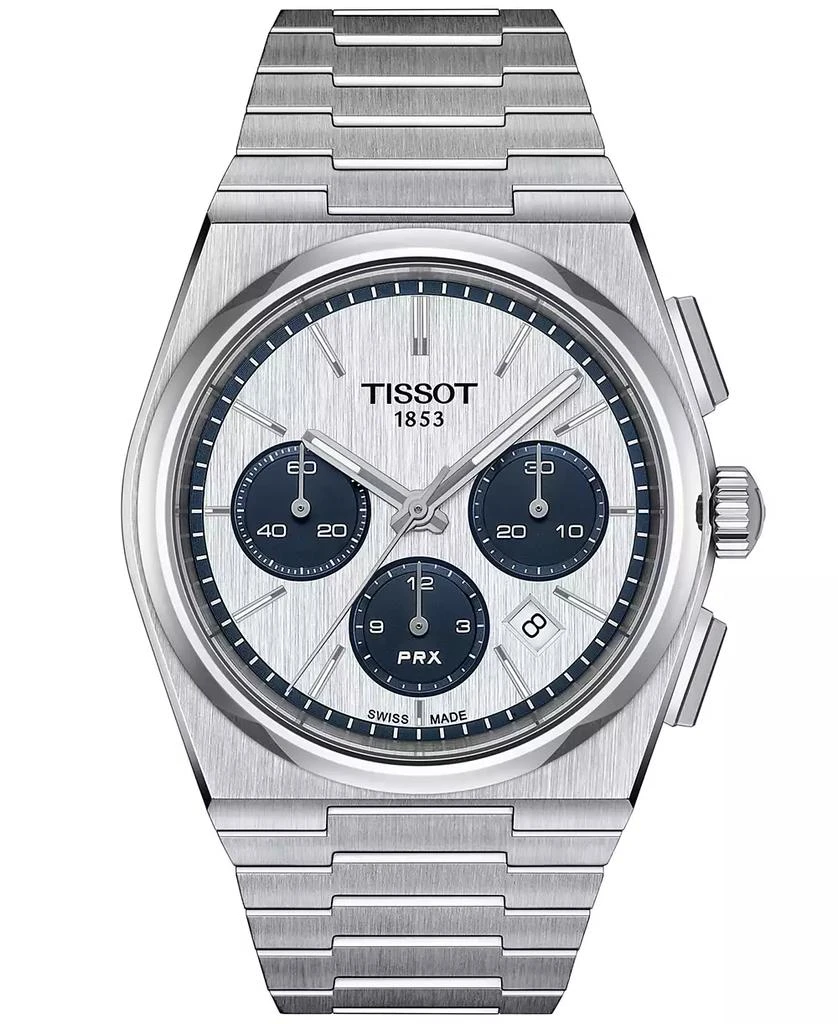 Tissot Men's Swiss Automatic Chronograph PRX Stainless Steel Bracelet Watch 42mm 1