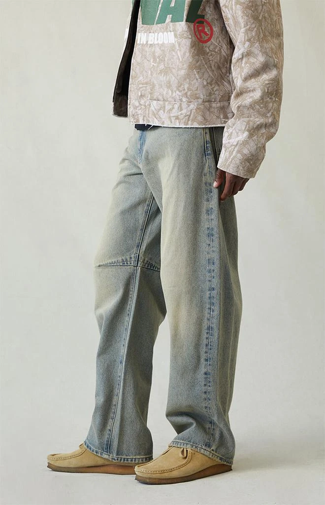 PacSun Mason Baggy Barrel Jeans Medium Indigo Tinted 3