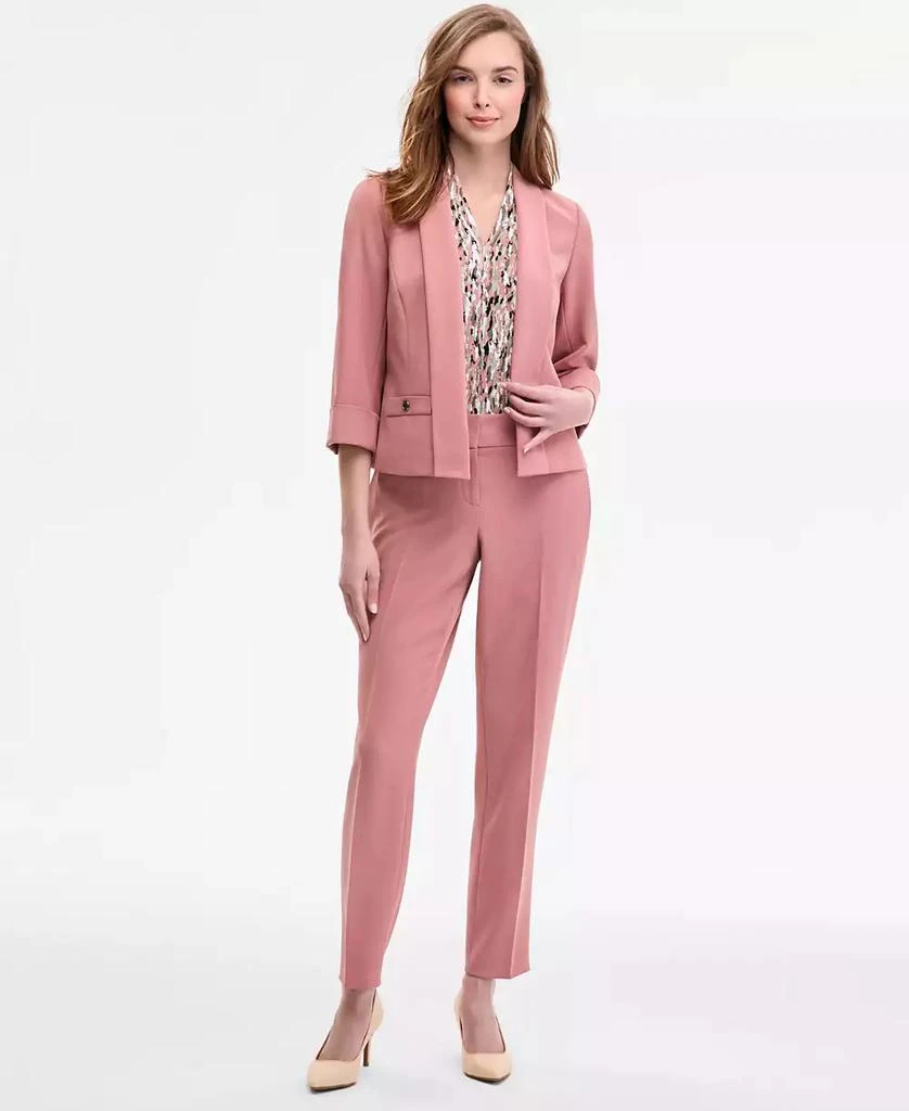 Kasper Women
s 3/4-Sleeve Shawl-Collar Blazer, Regular 
Petite 2