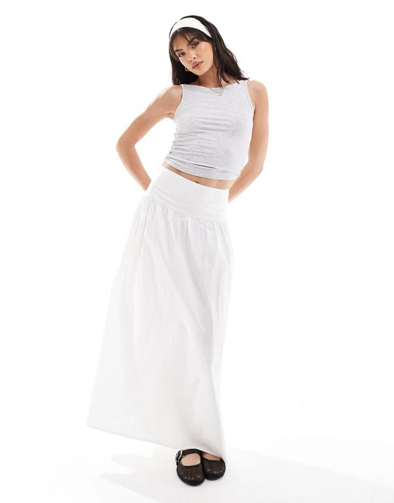 Cotton:On Cotton:On Staple rib boat neck tank in grey 2