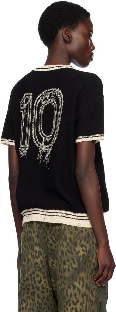 Shop Black Football Short Sleeve T-shirt on Sale at BeyondStyle