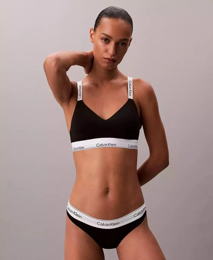 Calvin Klein Women
s Icon Cotton Lightly Lined Full Coverage Bralette QF8504 3