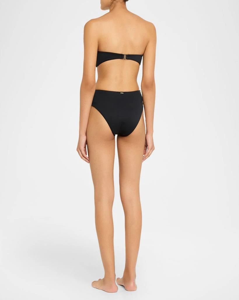 SIMKHAI Tyas Studded High-Waist Bikini Bottoms 3