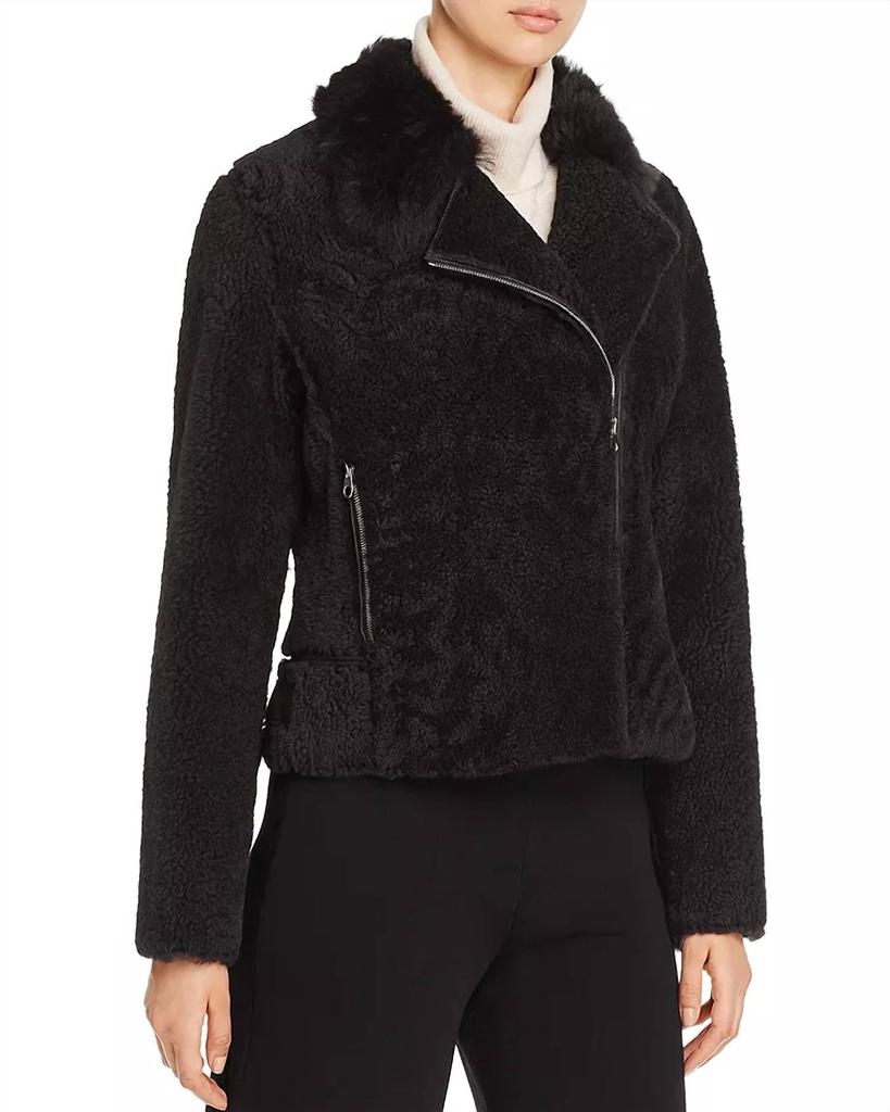 Yves Salomon Yves Salomon - Women's Lamb Shearling Short Moto Jacket