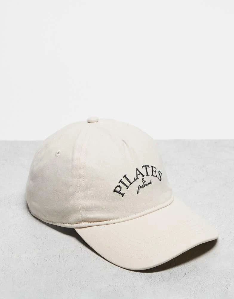 The Couture Club The Couture Club pilates and pinot cap in off white 1