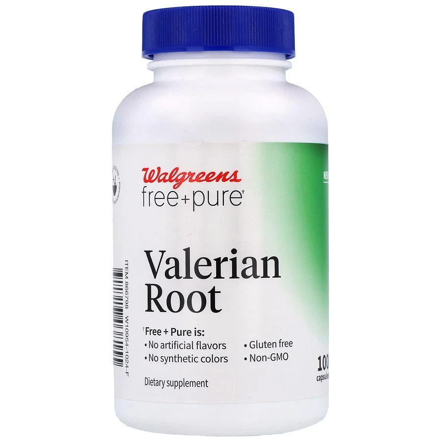 Walgreens Free
Pure Valerian Root Capsules 1