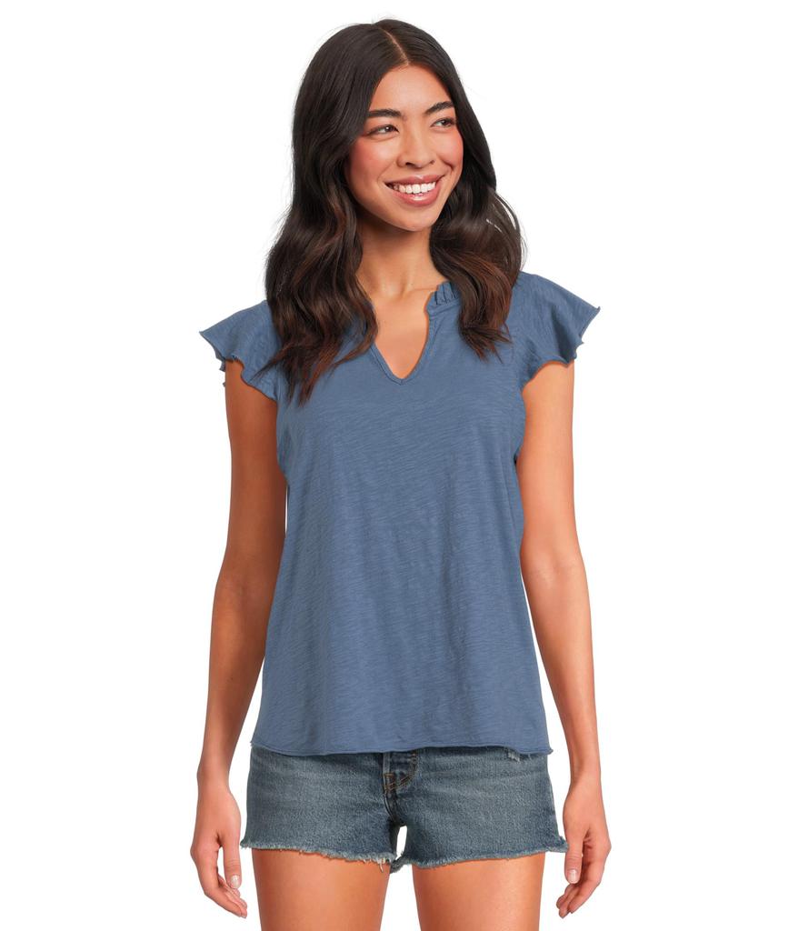 Mod-o-doc Sleeveless Ruffle Top