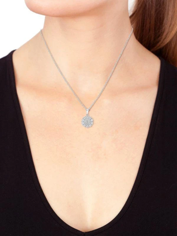 Effy 14K White Gold & 0.71 TCW Diamond Pendant Necklace 4