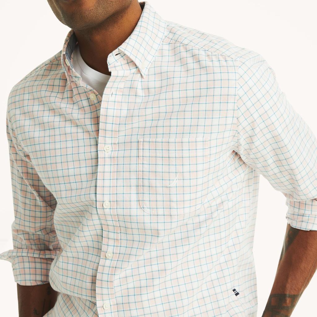 Nautica Mens Plaid Oxford Shirt