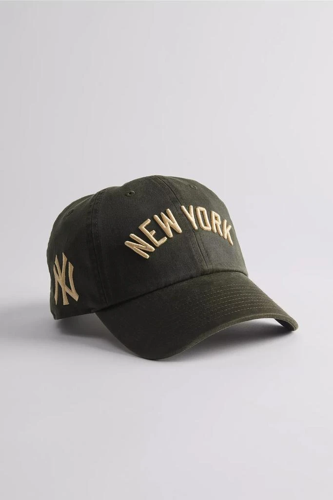 Mitchell & Ness Mitchell & Ness MLB New York Yankees Leather Dad Hat 1