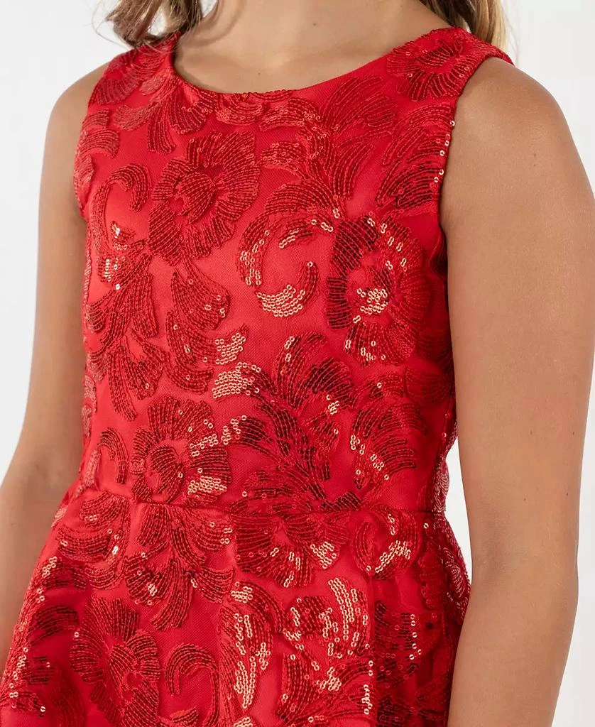 knee length dresses for ladies Rare London Women's Red Lace Midi Corset Dress 6