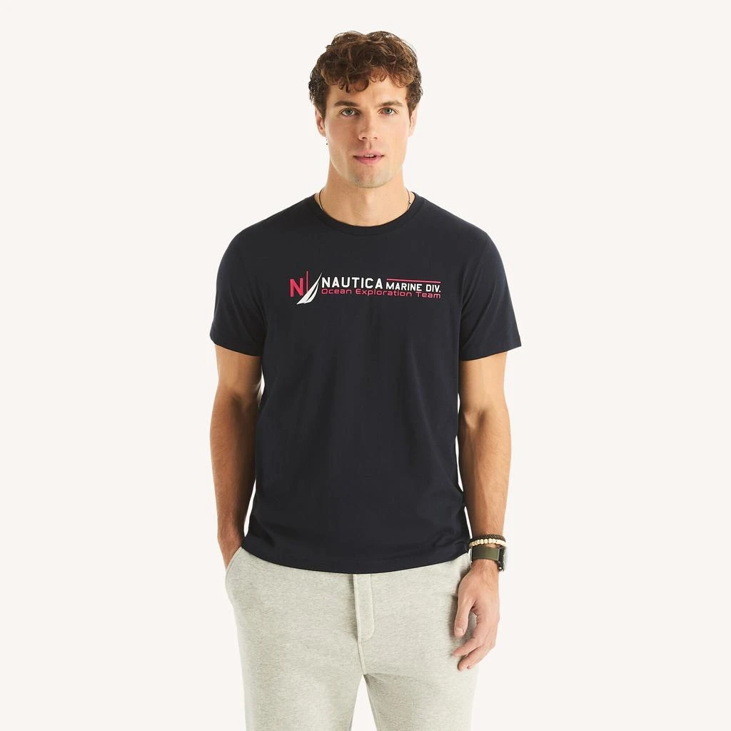 Nautica Mens Ocean Exploration Team Graphic T-Shirt