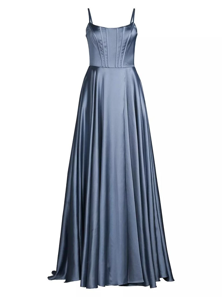 Basix Black Label Corset Satin Gown 1