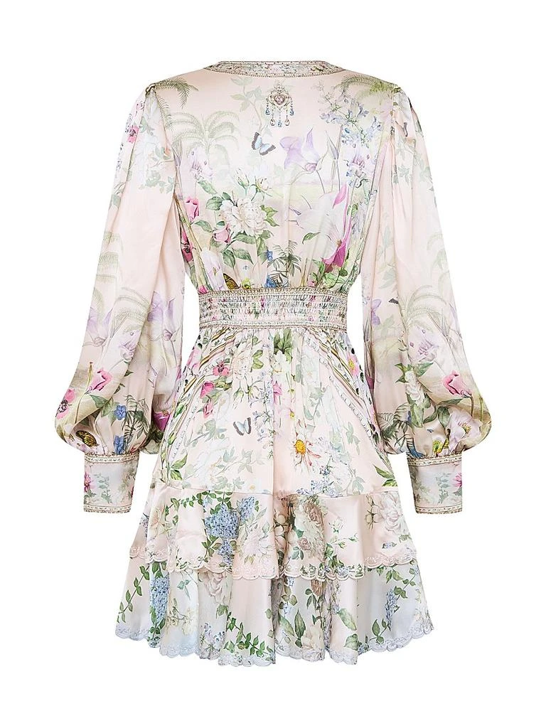 Camilla Floral Silk A-Line Minidress 3
