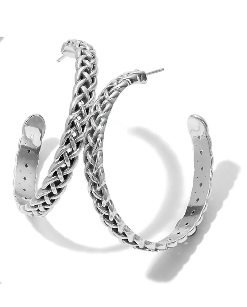 Brighton Brighton - Women
s Vinterlok Braid Large Hoop Earrings