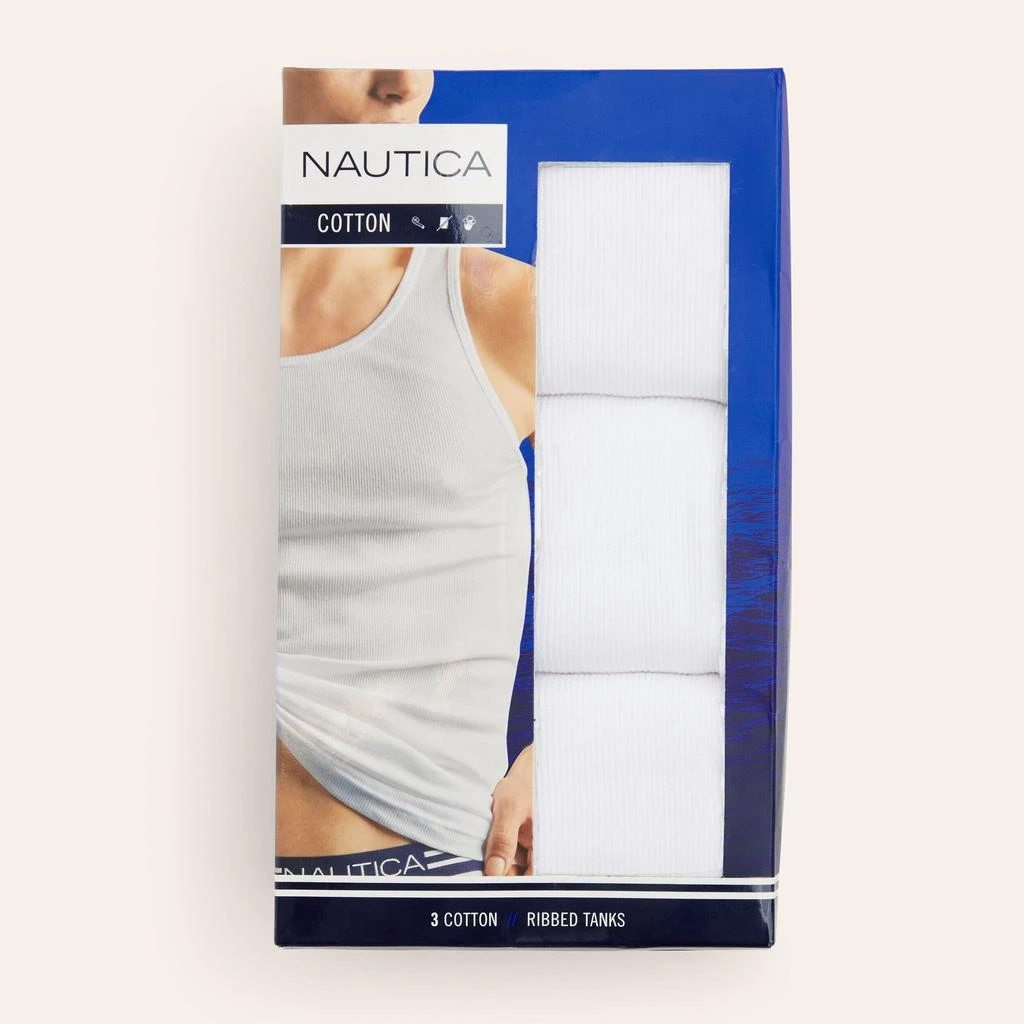Nautica Mens Ribbed Tanks, 3-Pack 1