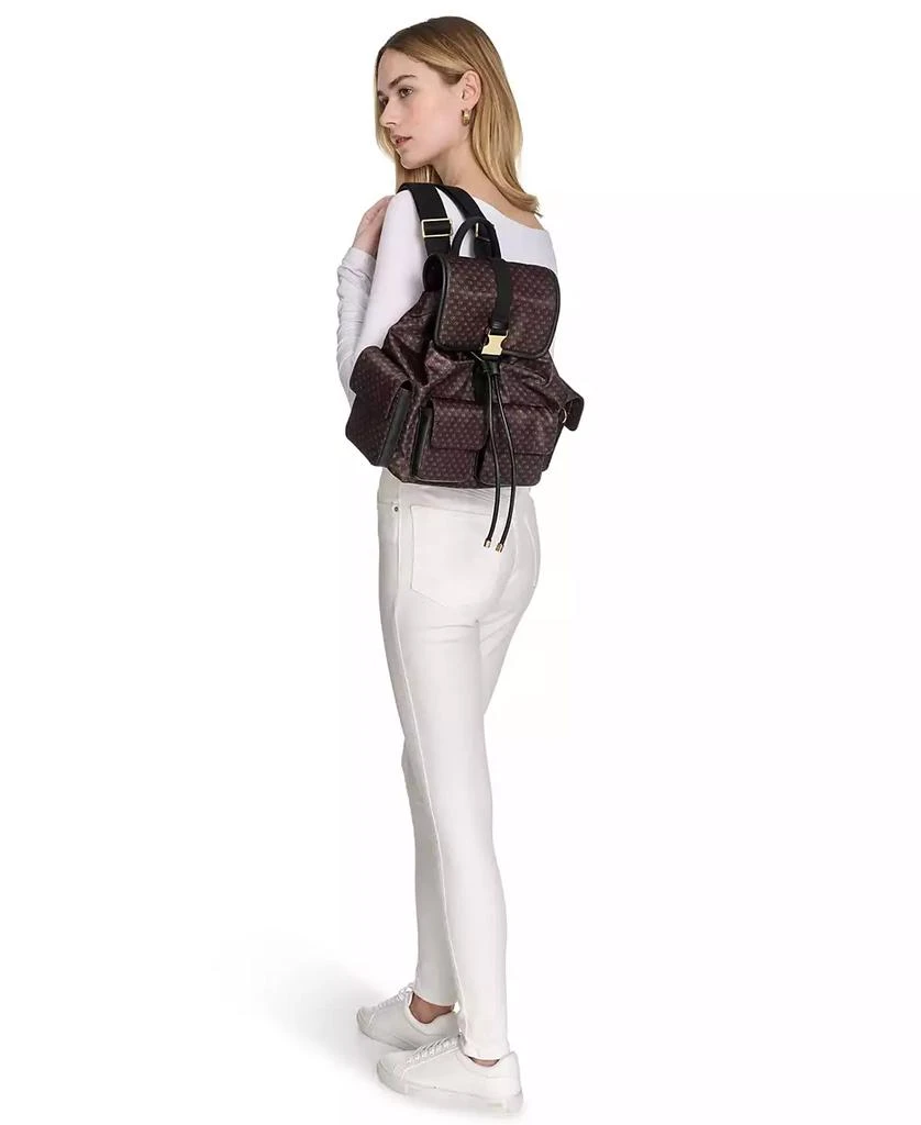 Calvin Klein Elora Nylon Mini Signature Front Buckle Backpack 7