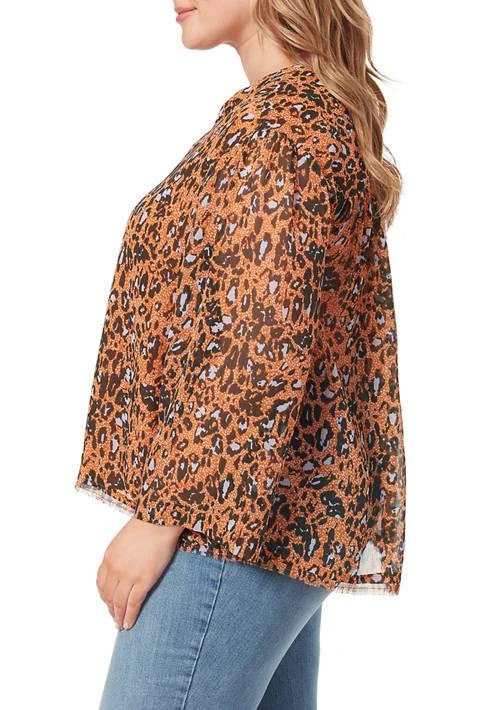 Jessica Simpson Simpson Plus Size Long Sleeve Jenna Woven Top 3